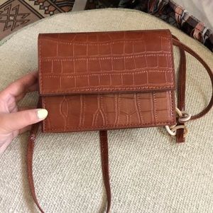 NEW Crocodile Brown Crossbody